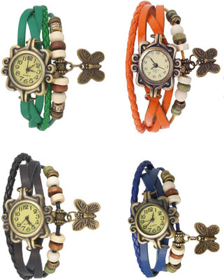 NS18 Vintage Butterfly Rakhi Combo of 4 Green, Black, Orange And Blue Watch - For Women
NS18 Vintage Butterfly Rakhi Combo of 4 Green, Black, Orange And Blue Watch - For Women