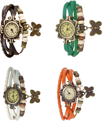 Kissu Vintage Rakhi Combo of 4 Brown, White, Green And Orange Watch - For Women
Kissu Vintage Rakhi Combo of 4 Brown, White, Green And Orange Watch - For Women