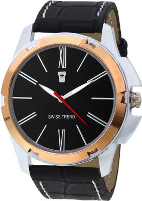 Swiss Trend ST2154 Golden Case Desginer Watch - For Men