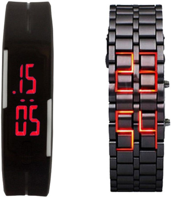 Felizo Couple Watch Combo - LED Silcone and Metal Strap 2 LED watches Watch - For Men
Felizo Couple Watch Combo - LED Silcone and Metal Strap 2 LED watches Watch - For Men