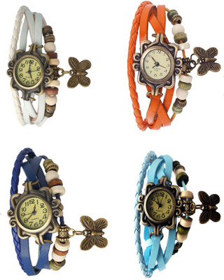 NS18 Vintage Butterfly Rakhi Combo of 4 White, Blue, Orange And Sky Blue Watch - For Women
NS18 Vintage Butterfly Rakhi Combo of 4 White, Blue, Orange And Sky Blue Watch - For Women