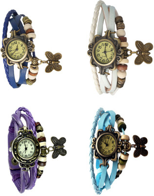 NS18 Vintage Butterfly Rakhi Combo of 4 Blue, Purple, White And Sky Blue Watch - For Women
NS18 Vintage Butterfly Rakhi Combo of 4 Blue, Purple, White And Sky Blue Watch - For Women