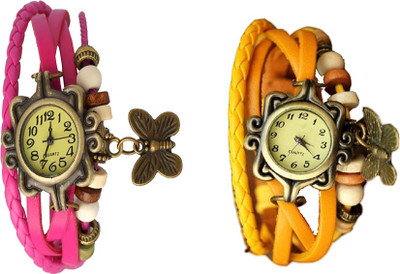 NS18 Vintage Butterfly Rakhi Watch Combo of 2 Pink And Yellow Watch - For Women
NS18 Vintage Butterfly Rakhi Watch Combo of 2 Pink And Yellow Watch - For Women