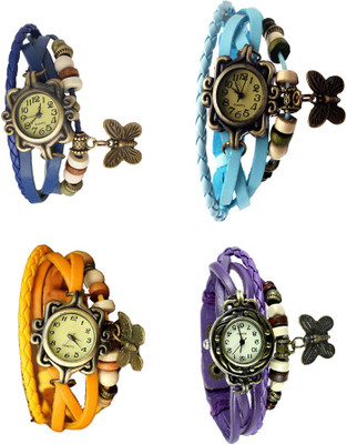Kissu Vintage Rakhi Combo of 4 Blue, Yellow, Sky Blue And Purple Watch - For Women
Kissu Vintage Rakhi Combo of 4 Blue, Yellow, Sky Blue And Purple Watch - For Women