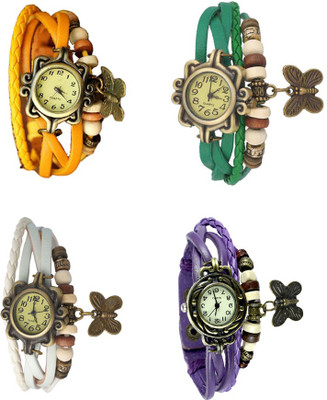 NS18 Vintage Butterfly Rakhi Combo of 4 Yellow, White, Green And Purple Watch - For Women
NS18 Vintage Butterfly Rakhi Combo of 4 Yellow, White, Green And Purple Watch - For Women
