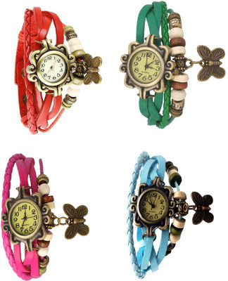 Kissu Vintage Rakhi Combo of 4 Red, Pink, Green And Sky Blue Watch - For Women
Kissu Vintage Rakhi Combo of 4 Red, Pink, Green And Sky Blue Watch - For Women