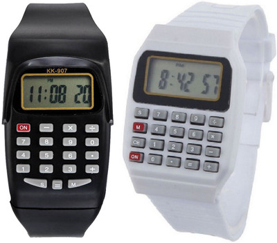 Pappi Boss Unisex Silicone Black & White Smart Calculator Watch - For Boys & Girls
Pappi Boss Unisex Silicone Black & White Smart Calculator Watch - For Boys & Girls