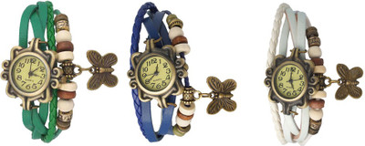 NS18 Vintage Butterfly Rakhi Watch Combo of 3 Green, Blue And White Watch - For Women
NS18 Vintage Butterfly Rakhi Watch Combo of 3 Green, Blue And White Watch - For Women