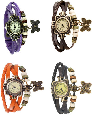 NS18 Vintage Butterfly Rakhi Combo of 4 Purple, Orange, Brown And Black Watch - For Women
NS18 Vintage Butterfly Rakhi Combo of 4 Purple, Orange, Brown And Black Watch - For Women