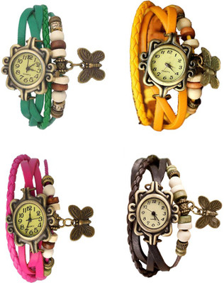 NS18 Vintage Butterfly Rakhi Combo of 4 Green, Pink, Yellow And Brown Watch - For Women
NS18 Vintage Butterfly Rakhi Combo of 4 Green, Pink, Yellow And Brown Watch - For Women