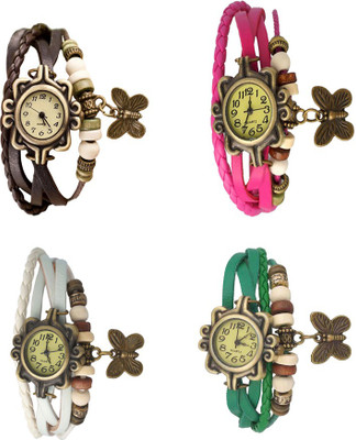 NS18 Vintage Butterfly Rakhi Combo of 4 Brown, White, Pink And Green Watch - For Women
NS18 Vintage Butterfly Rakhi Combo of 4 Brown, White, Pink And Green Watch - For Women