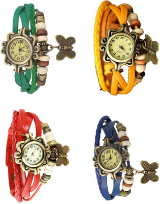 NS18 Vintage Butterfly Rakhi Combo of 4 Green, Red, Yellow And Blue Watch - For Women
NS18 Vintage Butterfly Rakhi Combo of 4 Green, Red, Yellow And Blue Watch - For Women