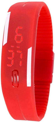 Kissu Led Band Watch Red Watch - For Couple