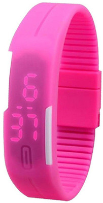 Pappi Boss Unisex Sporty Rubber Magnet Cute Pink Silicone Jelly Slim Sports Led Band Smart Watch - For Boys
Pappi Boss Unisex Sporty Rubber Magnet Cute Pink Silicone Jelly Slim Sports Led Band Smart Watch - For Boys