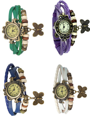 Kissu Vintage Rakhi Combo of 4 Green, Blue, Purple And White Watch - For Women
Kissu Vintage Rakhi Combo of 4 Green, Blue, Purple And White Watch - For Women