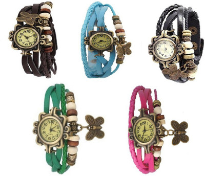 Krazykart Brown,Light Blue,Pink,Black,Green Butterfly Analogue Watch - For Women
Krazykart Brown,Light Blue,Pink,Black,Green Butterfly Analogue Watch - For Women
