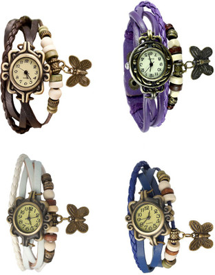 NS18 Vintage Butterfly Rakhi Combo of 4 Brown, White, Purple And Blue Watch - For Women
NS18 Vintage Butterfly Rakhi Combo of 4 Brown, White, Purple And Blue Watch - For Women