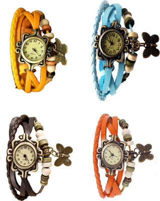 Kissu Vintage Rakhi Combo of 4 Yellow, Brown, Sky Blue And Orange Watch - For Women
Kissu Vintage Rakhi Combo of 4 Yellow, Brown, Sky Blue And Orange Watch - For Women