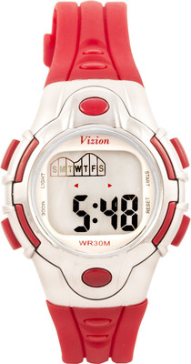 Vizion 8502-1RED Sports Series Watch - For Boys