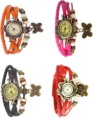 NS18 Vintage Butterfly Rakhi Combo of 4 Orange, Black, Pink And Red Watch - For Women
NS18 Vintage Butterfly Rakhi Combo of 4 Orange, Black, Pink And Red Watch - For Women