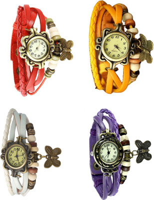 NS18 Vintage Butterfly Rakhi Combo of 4 Red, White, Yellow And Purple Watch - For Women
NS18 Vintage Butterfly Rakhi Combo of 4 Red, White, Yellow And Purple Watch - For Women