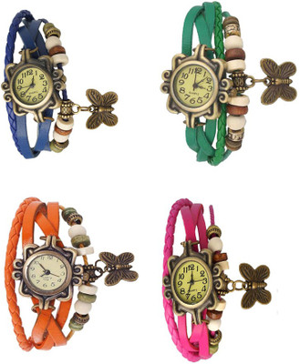 NS18 Vintage Butterfly Rakhi Combo of 4 Blue, Orange, Green And Pink Watch - For Women
NS18 Vintage Butterfly Rakhi Combo of 4 Blue, Orange, Green And Pink Watch - For Women