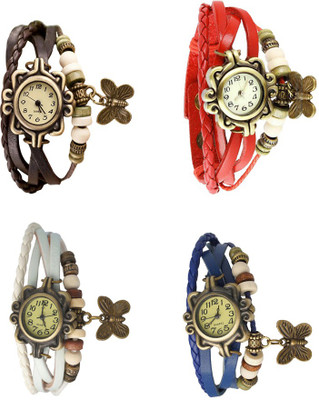 NS18 Vintage Butterfly Rakhi Combo of 4 Brown, White, Red And Blue Watch - For Women
NS18 Vintage Butterfly Rakhi Combo of 4 Brown, White, Red And Blue Watch - For Women