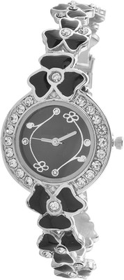 Rokcy Fancy Diamond's look Round Case & Black Flower Style Chain White Dial Girls' Watch Watch - For Girls
Rokcy Fancy Diamond's look Round Case & Black Flower Style Chain White Dial Girls' Watch Watch - For Girls