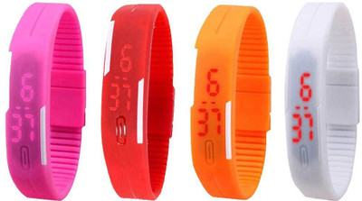 Kissu Led Magnet Band Combo of 4 Pink, Red, Orange And White Watch - For Men & Women
Kissu Led Magnet Band Combo of 4 Pink, Red, Orange And White Watch - For Men & Women