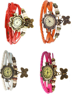 NS18 Vintage Butterfly Rakhi Combo of 4 Red, White, Orange And Pink Watch - For Women
NS18 Vintage Butterfly Rakhi Combo of 4 Red, White, Orange And Pink Watch - For Women