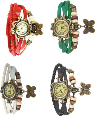 NS18 Vintage Butterfly Rakhi Combo of 4 Red, White, Green And Black Watch - For Women
NS18 Vintage Butterfly Rakhi Combo of 4 Red, White, Green And Black Watch - For Women
