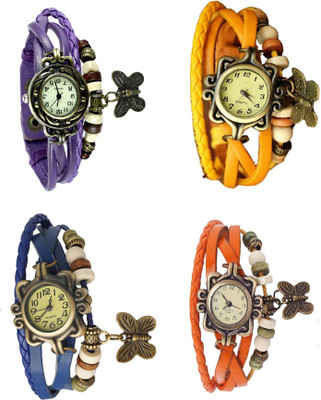 Kissu Vintage Rakhi Combo of 4 Purple, Blue, Yellow And Orange Watch - For Women
Kissu Vintage Rakhi Combo of 4 Purple, Blue, Yellow And Orange Watch - For Women