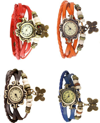 NS18 Vintage Butterfly Rakhi Combo of 4 Red, Brown, Orange And Blue Watch - For Women
NS18 Vintage Butterfly Rakhi Combo of 4 Red, Brown, Orange And Blue Watch - For Women