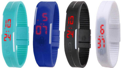 Kissu Led Magnet Band Combo of 4 Sky Blue, Blue, Black And White Watch - For Men & Women
Kissu Led Magnet Band Combo of 4 Sky Blue, Blue, Black And White Watch - For Men & Women