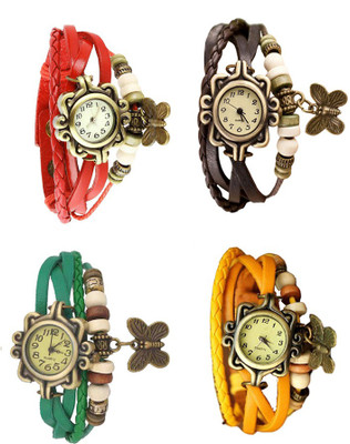 NS18 Vintage Butterfly Rakhi Combo of 4 Red, Green, Brown And Yellow Watch - For Women
NS18 Vintage Butterfly Rakhi Combo of 4 Red, Green, Brown And Yellow Watch - For Women