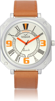 Volga VLW050045 Sports Leather belt Slim Dial Stylish Orange Watch - For Men
Volga VLW050045 Sports Leather belt Slim Dial Stylish Orange Watch - For Men