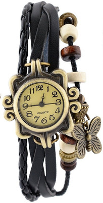 Haunt Unique Fancy Black Vintage Leather Bracelet Butterfly Watch - For Girls
Haunt Unique Fancy Black Vintage Leather Bracelet Butterfly Watch - For Girls