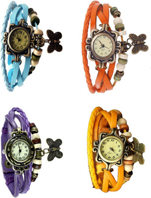Kissu Vintage Rakhi Combo of 4 Sky Blue, Purple, Orange And Yellow Watch - For Women
Kissu Vintage Rakhi Combo of 4 Sky Blue, Purple, Orange And Yellow Watch - For Women