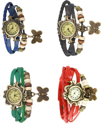 NS18 Vintage Butterfly Rakhi Combo of 4 Blue, Green, Black And Red Watch - For Women
NS18 Vintage Butterfly Rakhi Combo of 4 Blue, Green, Black And Red Watch - For Women