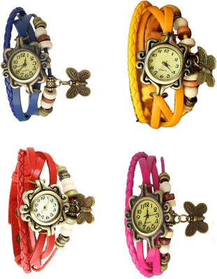 NS18 Vintage Butterfly Rakhi Combo of 4 Blue, Red, Yellow And Pink Watch - For Women
NS18 Vintage Butterfly Rakhi Combo of 4 Blue, Red, Yellow And Pink Watch - For Women