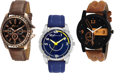 Rich Club Set Of 3 (Casual+Party Wear+Formal) Genuine Leather Belt Watch - For Men
Rich Club Set Of 3 (Casual+Party Wear+Formal) Genuine Leather Belt Watch - For Men