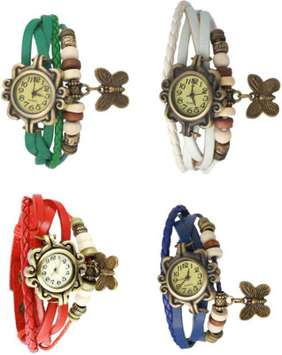 NS18 Vintage Butterfly Rakhi Combo of 4 Green, Red, White And Blue Watch - For Women
NS18 Vintage Butterfly Rakhi Combo of 4 Green, Red, White And Blue Watch - For Women