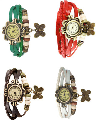 NS18 Vintage Butterfly Rakhi Combo of 4 Green, Brown, Red And White Watch - For Women
NS18 Vintage Butterfly Rakhi Combo of 4 Green, Brown, Red And White Watch - For Women