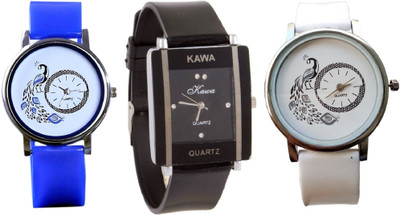 SPINOZA letest collaction with beautiful attractive peacock Blue White and Squar Black Watch S09P33 Watch - For Women
SPINOZA letest collaction with beautiful attractive peacock Blue White and Squar Black Watch S09P33 Watch - For Women