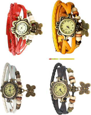 Kissu Vintage Rakhi Combo of 4 Red, White, Yellow And Black Watch - For Women
Kissu Vintage Rakhi Combo of 4 Red, White, Yellow And Black Watch - For Women