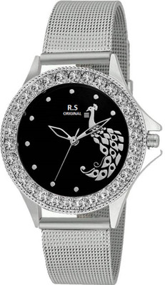 R S Original LADIES GEM STUDDED-RSO23248-BLK Watch - For Women