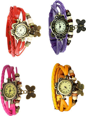 NS18 Vintage Butterfly Rakhi Combo of 4 Red, Pink, Purple And Yellow Watch - For Women
NS18 Vintage Butterfly Rakhi Combo of 4 Red, Pink, Purple And Yellow Watch - For Women