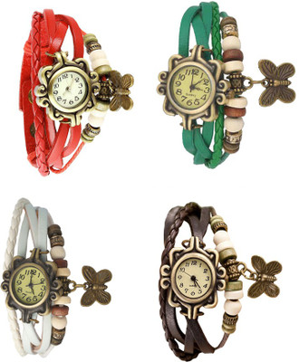 NS18 Vintage Butterfly Rakhi Combo of 4 Red, White, Green And Brown Watch - For Women
NS18 Vintage Butterfly Rakhi Combo of 4 Red, White, Green And Brown Watch - For Women