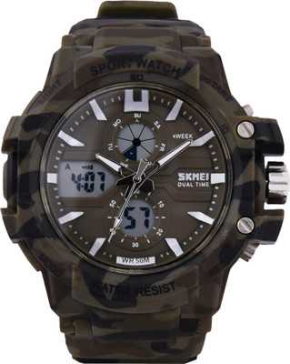 Skmei FD.0990 ARMY DARK GREEN Watch - For Men