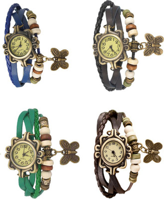NS18 Vintage Butterfly Rakhi Combo of 4 Blue, Green, Black And Brown Watch - For Women
NS18 Vintage Butterfly Rakhi Combo of 4 Blue, Green, Black And Brown Watch - For Women